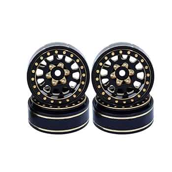 INJORA クローラー用　ビートロックホイール、真鍮リングセット　1.9 INJORA 94 グラム真鍮内部ビードロックホイールリングクランプ